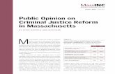 Public Opinion on Criminal Justice Reform in Massachusetts · PDF fileCriminal Justice Reform in Massachusetts ... and back ends of the system to reduce repeat offending ... ization