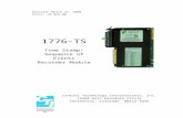 1776-TS Manual - Control Technology Internationl Inc ... Manual Rev7.doc · Web viewRevised: March 31, 2000 Price: US $45.00 1776-TS Time Stamp/ Sequence of Events Recorder Module