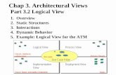 Chap 3. Architectural Views - Electrical engineeringitraore/seng422-06/notes/arch06-3-2.pdf · Chap 3. Architectural Views Logical View Process View ... Use Case View Use cases ...