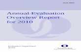 Annual Evaluation Overview Report for 2010 - OECD. · PDF fileAnnual Evaluation Overview Report for 2010 ... BP British Petroleum CA Central Asia ... OM Operations manual