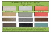 Shingle Coating Color Card - Brick Sealer, Concrete Sealer, … Cards/Col… ·  · 2014-04-25Seal Brown Licorice Black Spruce Green Dove Grey Mist Grey Terra Cotta Khaki Camel Brown