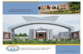 POSTGRADUATE PROSPECTUS  · PDF filePOSTGRADUATE PROSPECTUS 2011 ... 2.12 Dues/Scholarship Section 63 03. Academics and Examinations 64 ... Dr. Hafiz Adnan Habib