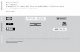 Country Financial Accountability Assessment Ethiopia · PDF fileNon-Governmental Organization ... A Country Financial Accountability Assessment ... carried out in SNNP Region under