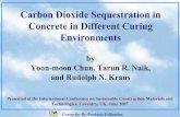 Carbon Dioxide Sequestration in Concrete in Different · PDF file · 2013-03-05Center for By-Products Utilization Carbon Dioxide Sequestration in Concrete in Different Curing Environments