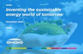 Inventing the sustainable energy world of tomorrow · PDF file · 2016-11-29Inventing the sustainable energy world of tomorrow November 2016. ... Waste to recovery biomass fuel and