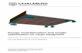 Design modularisation and weight optimization on cargo ...publications.lib.chalmers.se/records/fulltext/242495/242495.pdf · Department of Shipping and Marine Technology CHALMERS