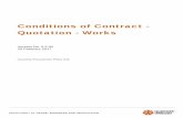 Conditions of Contract - Quotation - Works - NT.GOV.AU · PDF fileDEPARTMENT OF TRADE, BUSINESS AND INNOVATION Conditions of Contract - Quotation - Works. Version No. 5.2.00 20 February