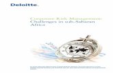 Corporate Risk Management: Challenges in sub · PDF file · 2018-02-26Corporate Risk Management: Challenges in sub-Saharan ... Corporate Risk Management: Challenges in sub-Saharan