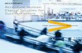 Accenture Human Capital Services for Success Factors · PDF fileinvolvement of hiring managers, HR generalists, the compensation team ... human resources, sap talent and hr, human