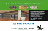 A Sound Operable Partition Solution - Frost · PDF fileA Sound Operable Partition Solution Operable Acoustic Partitions ... Here in South Africa we offer the 3000, 5000 and 7000 series.