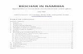 BIOCHAR IN NAMIBIA - VO Consulting in Namibia... · guidance is currently available for select project types in the field of agriculture and forestry through the Clean ... biomass