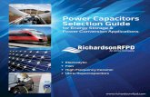 Power Capacitors Selection Guide - Richardson · PDF filePower Capacitors Selection Guide • Electrolytic • Film • High Frequency Ceramic • Ultra/Supercapacitors for Energy