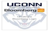 Creating a Bloomberg Login - UConn BCLC · PDF file1 Creating Your Own Login 1. Open the Bloomberg application. You can do this in one of three ways: A. Click on the Bloomberg desktop