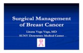 Surgical Management of Breast · PDF fileCase Presentation 36 y/o female presented with palpable Rt breast mass. PMH 20032003-- Lt breast infiltrating ductal carcinoma (T2 N1 M0),