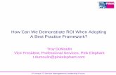 How Can We Demonstrate ROI When Adopting A ... - Pink …pinkelephant.com/...ROI-When-Adopting-Best-Practice-Framework-v3.… · How Can We Demonstrate ROI When Adopting A Best Practice