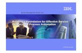 Building a Foundation for Effective Service Delivery and · PDF fileBuilding a Foundation for Effective Service Delivery and Process Automation © 2008 IBM Corporation Service Management