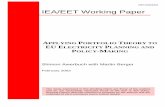 IEA/EET Working Paper - · PDF fileEET/2003/03 IEA/EET Working Paper APPLYING PORTFOLIO THEORY TO EU ELECTRICITY PLANNING AND POLICY-MAKING Shimon Awerbuch with Martin Berger February
