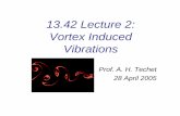 13.42 Lecture 2: Vortex Induced Vibrations - MITweb.mit.edu/13.42/www/handouts/VIV-2.pdf · VIV in the Ocean • Non-uniform currents effect the spanwise vortex shedding on a cable