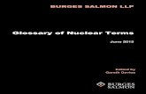 Glossary of Nuclear Terms - Burges Salmon · PDF fileGlossary of Nuclear Terms Peer Reviewers for 2015: Ian Bonnett, Davies Nuclear Associates Ltd Adrian Bull, ... AECL AECL is Canada’s
