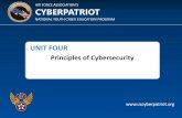 AIR FORCE ASSOCIATION’S CYBERPATRIOT - Amazon S3materials/Unit+Four... · AIR FORCE ASSOCIATION’S NATIONAL YOUTH CYBER EDUCATION PROGRAM CYBERPATRIOT UNIT FOUR Principles of Cybersecurity