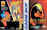 Mortal Kombat - Nintendo Game Boy - Manual - · PDF fileLET THE TOURNAMENT BEGIN! 1. Make sure the power switch is OFF. 2. Insert your MORTAL KOMBATØ game pak as described in your