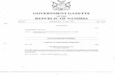 GOVERNMENT GAZETTE REPUBLIC OF NAMIBIA - · PDF fileI N$3.00 . '• GOVERNMENT GAZETTE OF THE REPUBLIC OF NAMIBIA WINDHOEK 26 July 1999 CONTENTS GOVERNMENT NOTICE No. 150 Promulgation