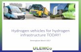Hydrogen vehicles for hydrogen infrastructure TODAY! - · PDF file · 2017-03-18•Displace diesel with H 2 ... Needs Biogas ... Hydrogen vehicles for hydrogen infrastructure TODAY!