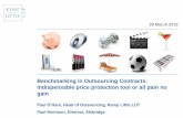 Benchmarking in Outsourcing Contracts: Indispensable · PDF fileBenchmarking in Outsourcing Contracts: Indispensable price protection tool or all ... Benchmarking ’off-contract’