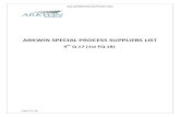 ARKWIN SPECIAL PROCESS SUPPLIERS LIST · PDF filearkwin special process suppliers list 4 th q 17 [1st fq 18] ... heat treating mil-h-6875 ; ams-h-6875 ; ams 2759 ; ams 5629 ; ams 2769