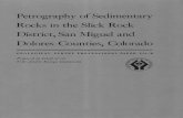 Petrography of Sedimentary Rocks in the Slick Rock ... · PDF filePetrography of Sedimentary Rocks in the Slick Rock District, San Miguel and Dolores Counties, Colorado By DANIEL R.