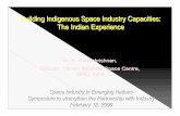 Building Indigenous Space Industry Capacities: The · PDF fileBuilding Indigenous Space Industry Capacities: The Indian Experience ˘ ˇ ˆ ˇ ... Doordarshan Disaster Management ...