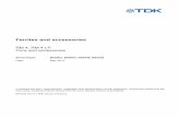 Ferrites and accessories - TDK Europe · PDF fileImportant notes at the end of this document. ... Resistance to soldering heat: to IEC 60068-2-20, test Tb, method 1B: 350°C, 3.5 s