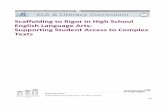 PD Handouts- Scaffolding to Rigor in High School English ... · PDF fileScaffolding to Rigor in High School English Language Arts: ... PD Handouts- Scaffolding to Rigor in High School