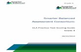 Smarter Balanced Assessment Consortium - … Balanced Assessment Consortium: ELA Practice Test Scoring Guide Grade 4 04/25/2014 Grade 4 G4_PracticeTest_ScoringGuide_ELA.docx 1 Item