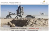 Investor Presentation – UBS Infrastructure ... - The Vault INVESTOR PRESENTATION UBS ... the economic outlook for the ... Profitable concrete operations with distinctive technical