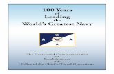 Centennial Commemoration of the Establishment of the ... · PDF filerequirements—the Civil and Spanish-American Wars ... at the Naval Academy and governor of Guam, ... Second Chief
