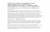 USE OF EMPLOYMENT AND SUPPORT …benefits.tcell.org.uk/sites/default/files/documents/USE OF...USE OF EMPLOYMENT AND SUPPORT ALLOWANCE INFORMATION IN CLAIMS FOR DISABILITY LIVING ALLOWANCE