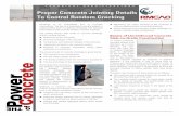 Proper Concrete Jointing Details To Control Random · PDF fileProper Concrete Jointing Details . To Control Random ... Chemical shrinkage of the concrete Temperature and moisture changes