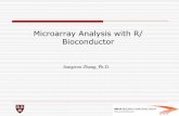 Microarray Analysis with R/ Bioconductor · PDF fileMainly for microarray analysis at the moment ! Current release: 2.4 . ... Most programs (e.g. Excel), as well as humans, know how