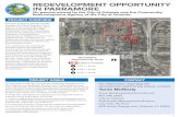 REDEVELOPMENT OPPORTUNITY IN PARRAMORE -  · PDF file1 REDEVELOPMENT OPPORTUNITY IN PARRAMORE PROJECT OVERVIEW PROJECT GOALS CONTACT Pursuant to Section