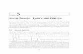 Vector Spaces: Theory and Practice - University of Texas ... · PDF fileVector Spaces: Theory and Practice ... two-dimensional, and three-dimensional (real valued) space, respectively.