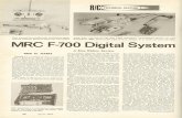 F-700/MRC F-700 Digital AAM...of the current model; servos which are small, ... MODEL ROCKET Don't miss out on this exciting ... "Answer-Packed " catalog. CENTURI ENGINEERING CO.