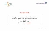 October 2015 Agrochemicals accepted by the … 2015 Agrochemicals accepted by the British Beer and Pub Association and Campden BRI for use on Cereals . 2 of 13 ...