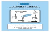 TOGGLE CLAMPS  Action Toggle Clamps ... 'P-TECH' Horizontal Toggle Clamps are Straight Line Action clamps