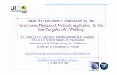 Heatflux parameterestimation by the Levenberg ... objective Main concerns of welding industry: Improving joint quality (mechanical properties … ), reducing post-welding treatments