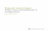 Equal marriage: The Government’s response · PDF file4 Equal marriage: The Government’s response ... gay or lesbian is simply not one of them. ... marriage of people of the same