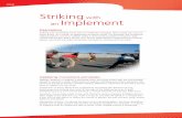 Striking with Implement - Sport New Zealand · PDF fileMany sports, (e.g. tennis, badminton) include striking in several planes, ... drop the ball and hit it a short distance for your