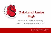 Oak-Land Junior High - Minnesota · PDF fileOak-Land Junior High ... Dodge ball, Badminton Curiosity Thrives Here . STUDENT OPPORTUNITIES ... •5 Fire Drills •Student Support Team