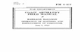 COAST ARTILLERY FIELD MANUAL - 6th Corps Combat … 4-117... · FM 4-117, Coast Artillery Field Manual, Barrage Balloon, Operation of Materiel and Employment of Personnel, ... Principles
