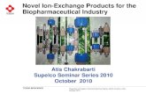Novel Ion-Exchange Products for the Pharmaceutical · PDF fileNovel Ion-Exchange Products for the ... Presented at Supelco Technical Seminar Series, North Carolina, USA ... Ascites